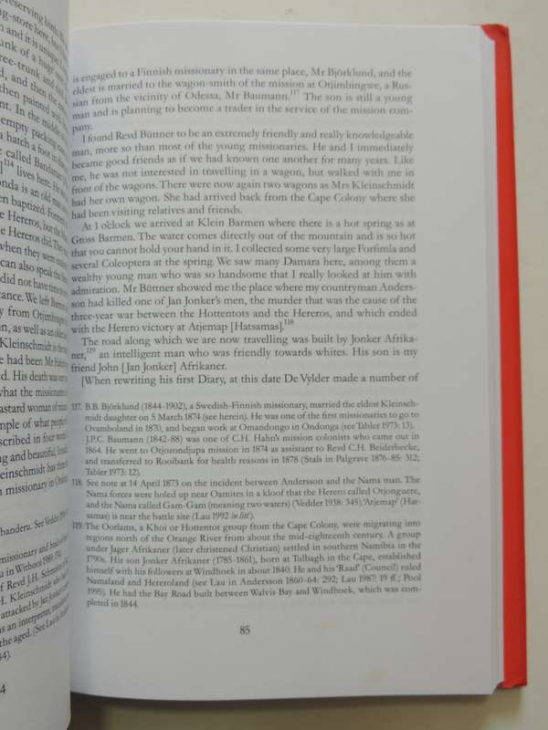 The Journal Of Gustaf De Vylder Naturalist In South-Western Africa 1873-1875 - Ione & Jalmar Rudner