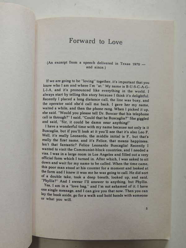 Love, What Life is All About - Leo Buscaglia