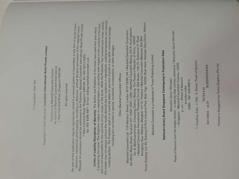 Feast Of Flavours From The Indian Kitchen, Step by Step Guide to Culinary .- Dhershini Govin Winodan