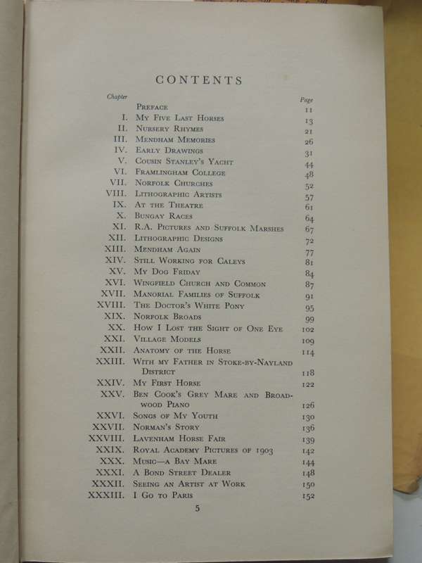 Sir Alfred Munnings 4 Vols, An Artists Life, The Second Burst,The Finish, Ballads & Poems Sir Alfred