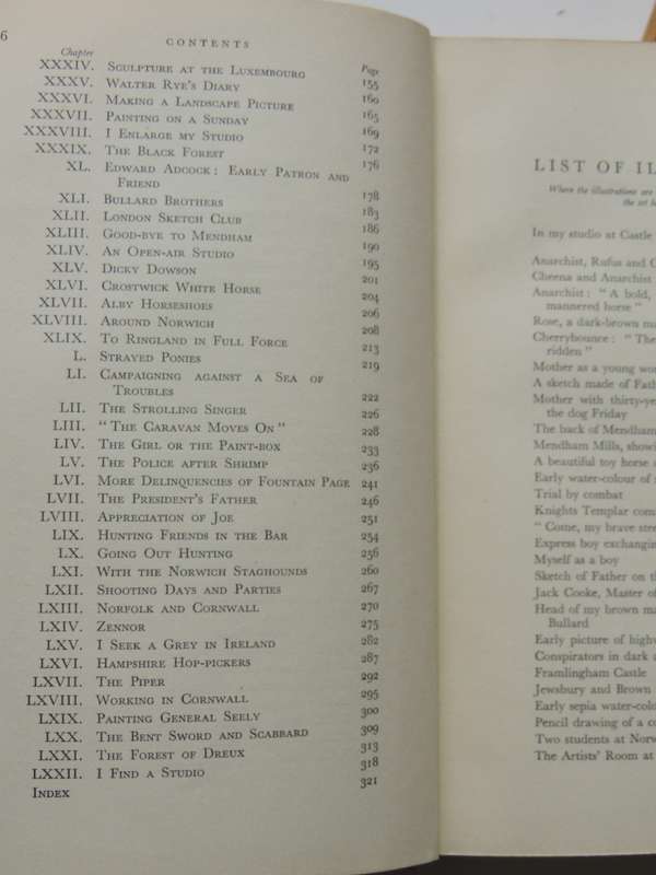 Sir Alfred Munnings 4 Vols, An Artists Life, The Second Burst,The Finish, Ballads & Poems Sir Alfred