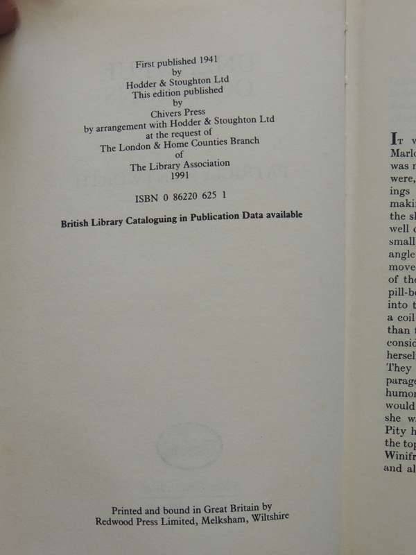 Unlawful Occasions - Patricia Wentworth 1991