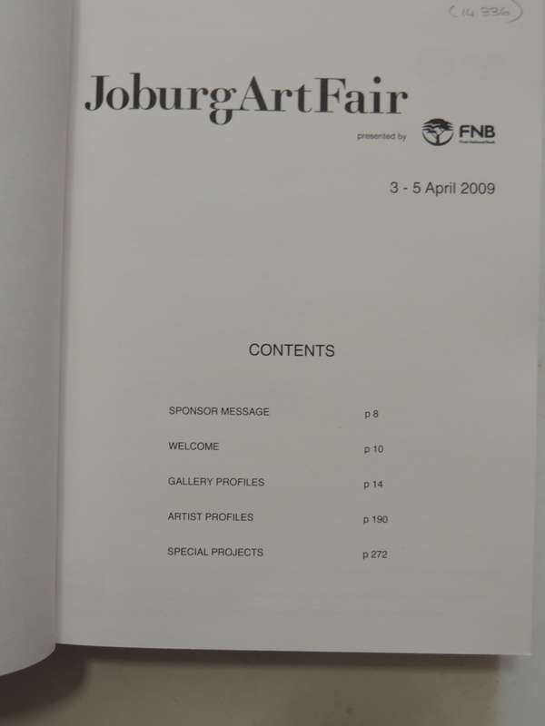 Joburg Art Fair 2009 Catalogue