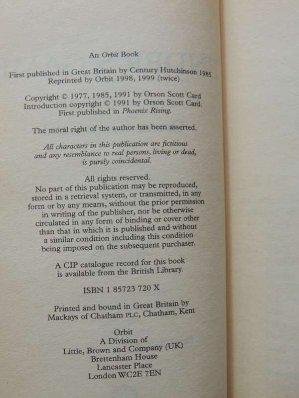 Ender's Game - Vol 1 of the Ender Saga - Orson Scott Card