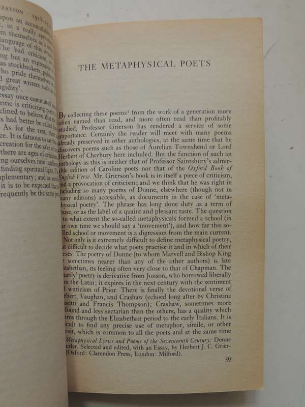 Selected Prose Of T.S. Eliot - ed Frank Kermode