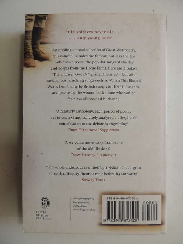 Never Such Innocence - Poems Of The First World War- ed Martin Stephen