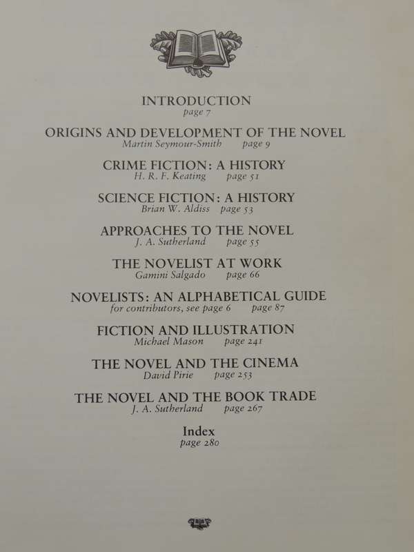 Novels And Novelists - A Guide To The World Of Fiction - ed Martin Seymour-Smith