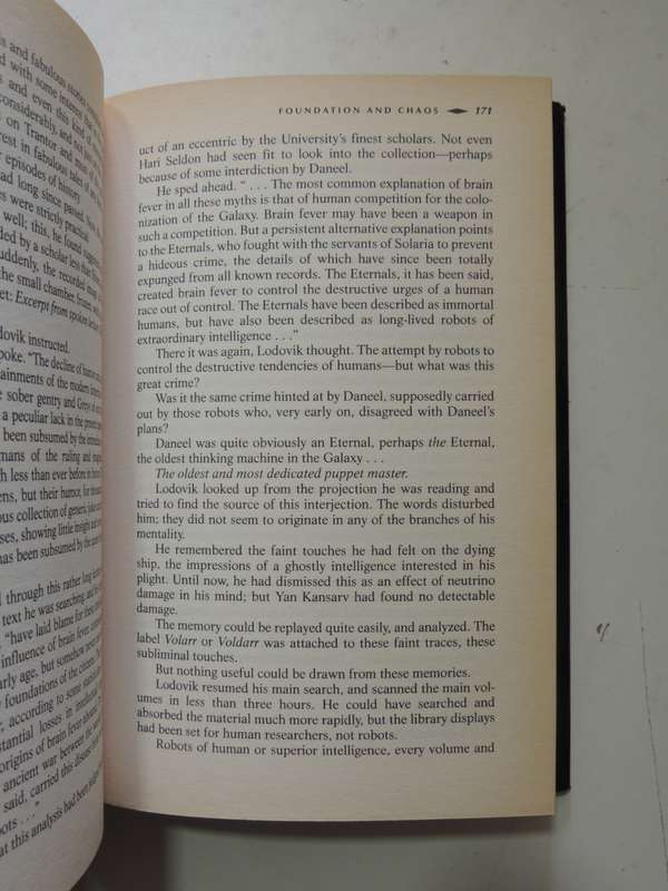 Foundation and Chaos - The Second Foundation Trilogy - Greg Bear   FIRST EDITION  1998