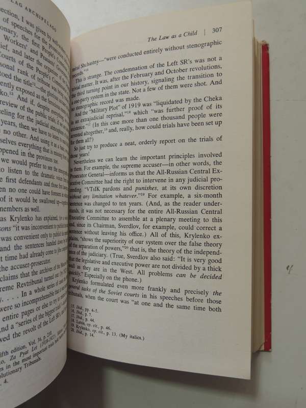 The Gulag Archipelago 1918-1956- Alexander Solzhenitsyn       FIRST ENGLISH EDITION  1974