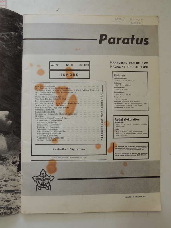 Paratus - Oktober/October 1973 Vol 24 No 10