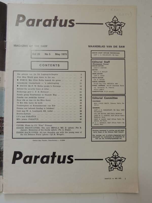 Paratus - Mei 1975 Vol 26 No 5