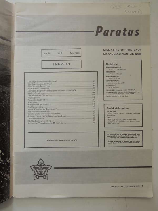 Paratus - Februarie/February 1974 Vol 25 No 2