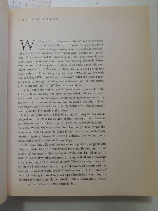 Ancient Inventions - Wonders of the Past - Peter James, Nick Thorpe