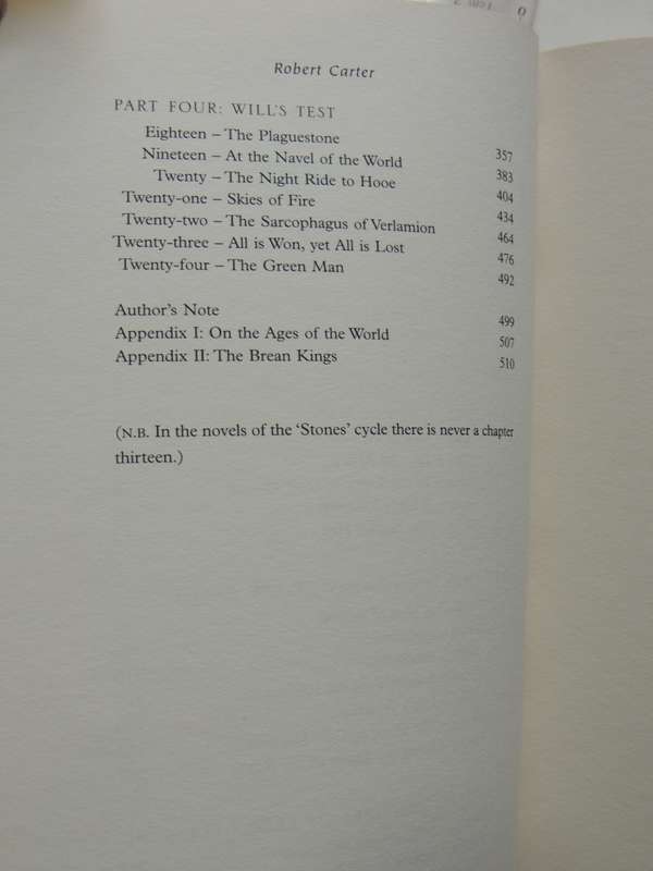 The Language of Stones - Robert Carter - FIRST EDITION