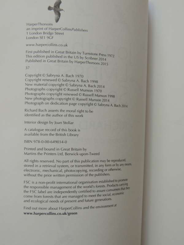 Jonathan Livingston Seagull, A Story - Richard Bach  The Complete Edition, Incl Rediscovered Part 4