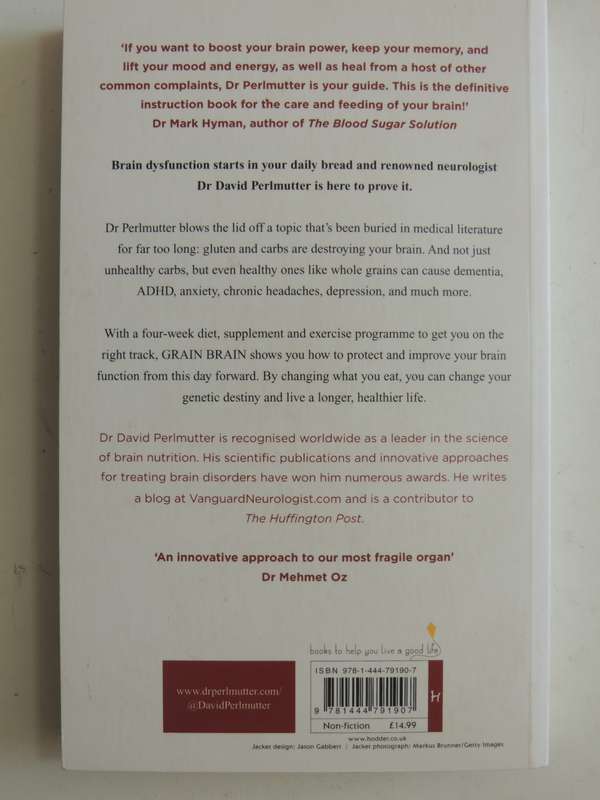 Grain Brain, Truth About Wheat, Carbs, & Sugar....- Dr David Perlmutter, Kristin Loberg