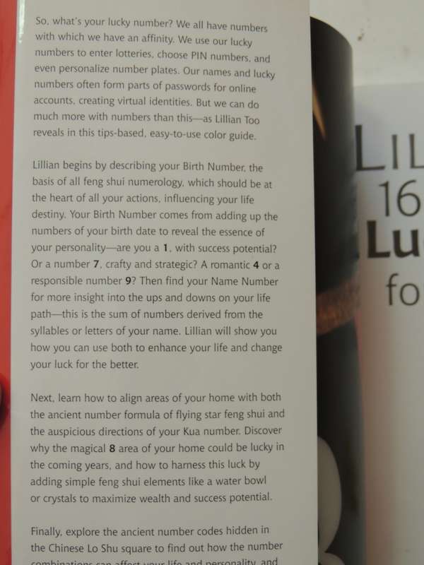 Lillian Too's 168 Ways to Harness Your Lucky Numbers for Wealth, Success & Happiness