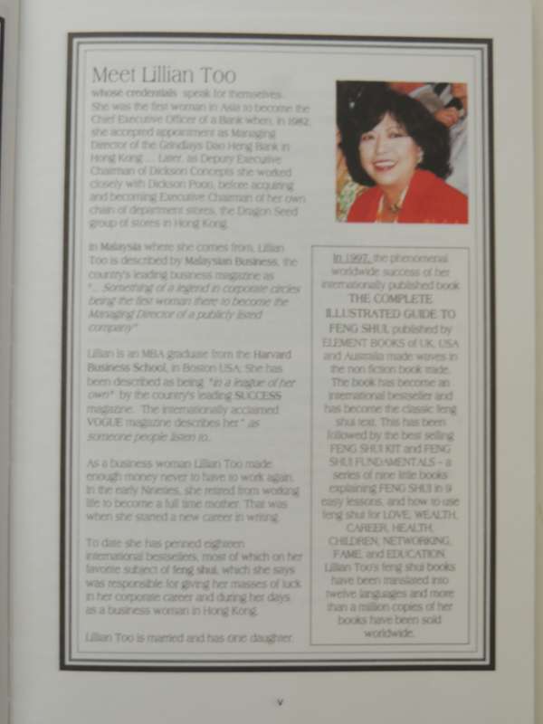 Lillian Too's Personalised Feng Shui Tips