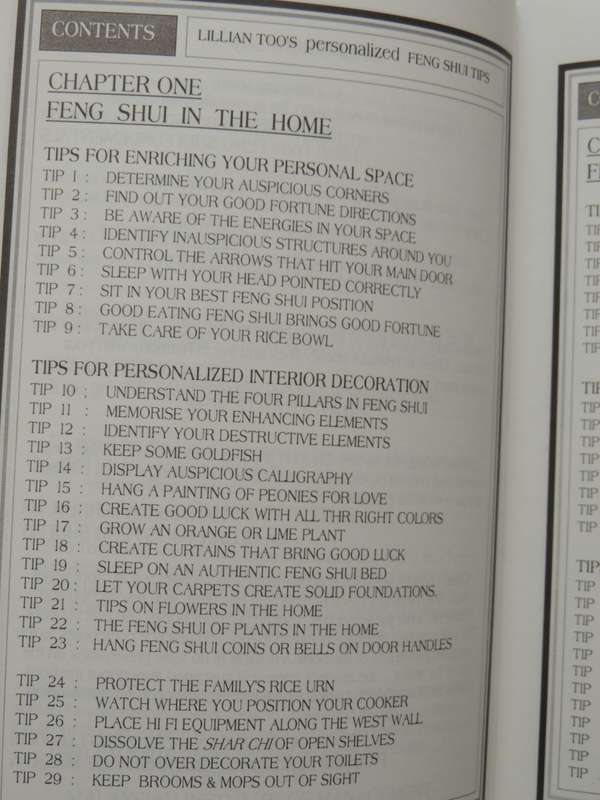 Lillian Too's Personalised Feng Shui Tips