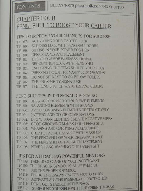 Lillian Too's Personalised Feng Shui Tips