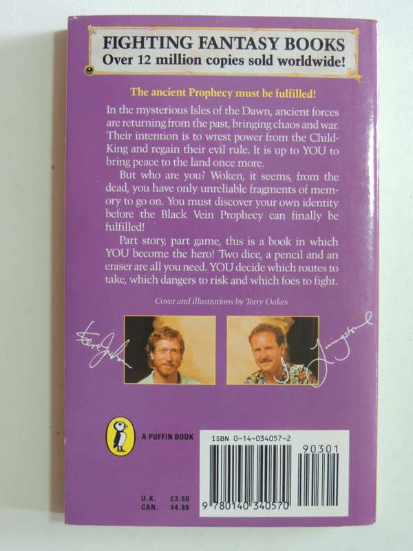 Black Vein Prophecy - Fighting Fantasy Vol 42 - Steve Jackson & Ian Livingstone