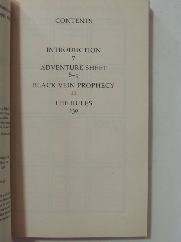 Black Vein Prophecy - Fighting Fantasy Vol 42 - Steve Jackson & Ian Livingstone