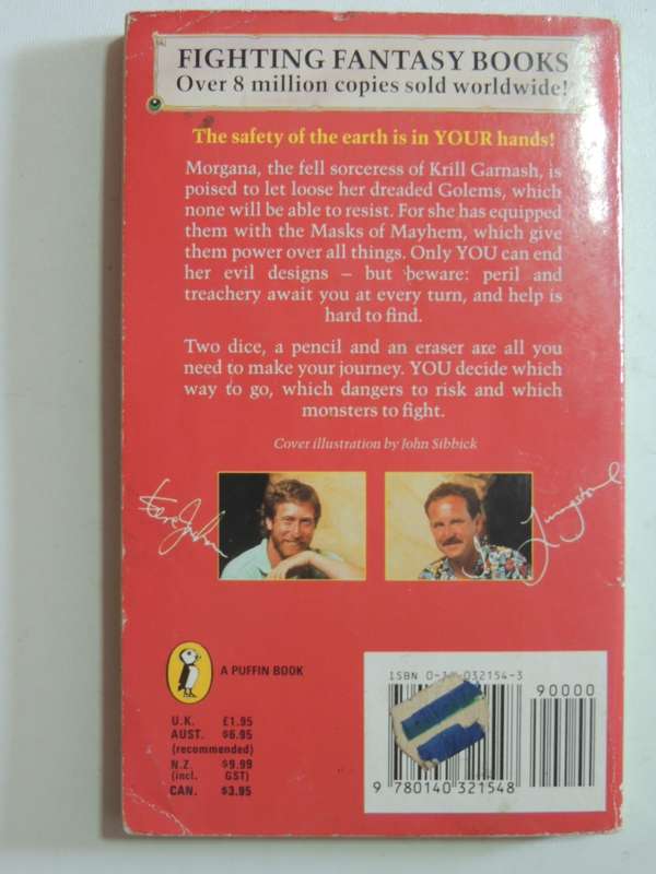 Masks Of Mayhem - Fighting Fantasy Vol 23- Steve Jackson & Ian Livingstone