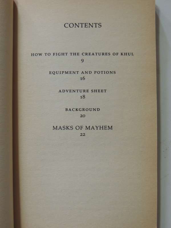 Masks Of Mayhem - Fighting Fantasy Vol 23- Steve Jackson & Ian Livingstone
