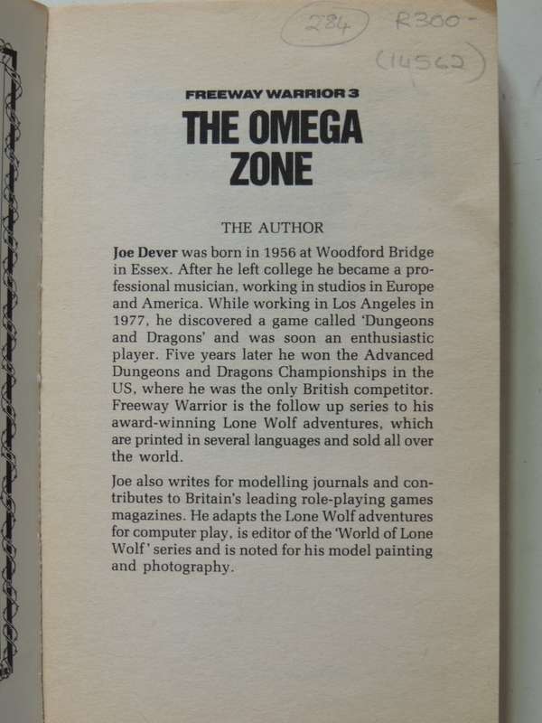The Omega Zone - Freeway Warrior Vol 3 - Joe Dever