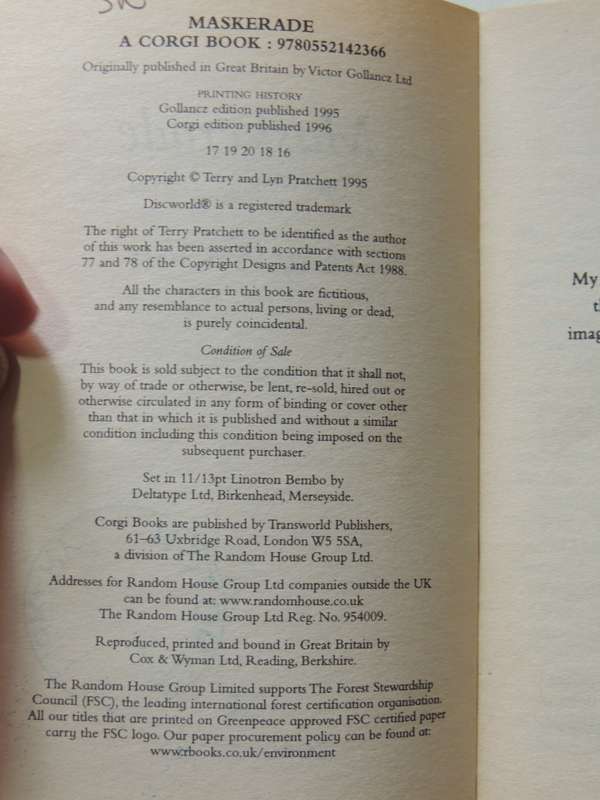 Maskerade- Terry Pratchett