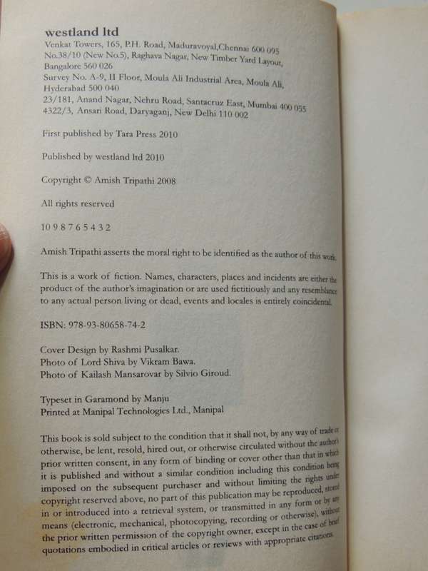 The Immortals Of Meluha - Shiva Trilogy 1 - Amish