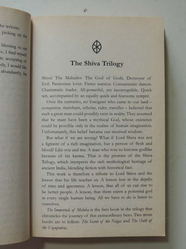 The Immortals Of Meluha - Shiva Trilogy 1 - Amish