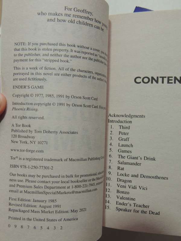 Ender's Game, Speaker .. Dead, Xenocide, Children.. Mind,Ender in Exile, 5 Vol Set- Orson Scott Card