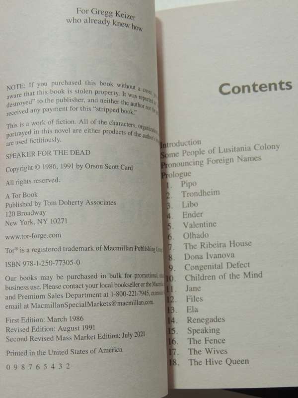 Ender's Game, Speaker .. Dead, Xenocide, Children.. Mind,Ender in Exile, 5 Vol Set- Orson Scott Card