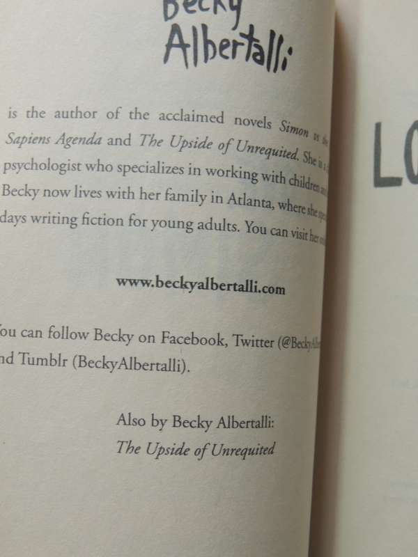 Love, Simon - Becky Albertall