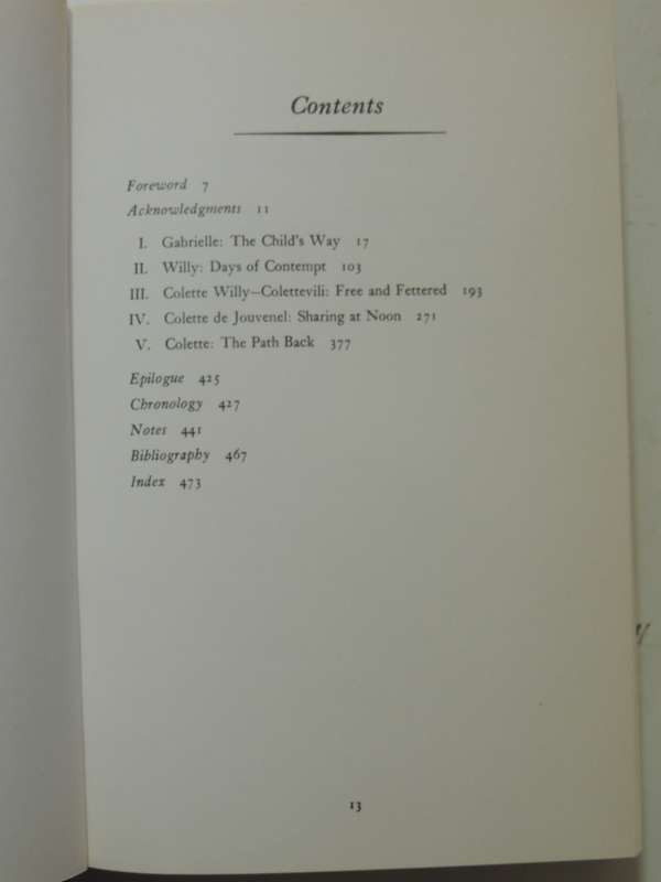 Colette : A Biography- Michele Sarde, Translated by Richard Miller