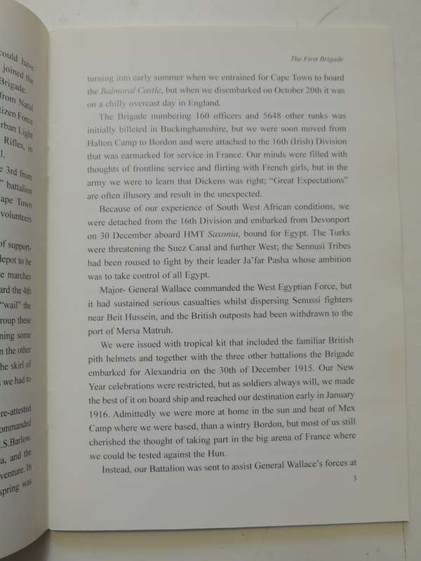 The Brigade - The Story Of Corporal Gareth Evans With The 1st SA Brigade In Egypt And Delville Wood