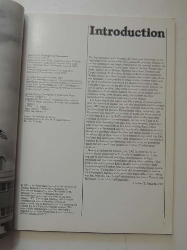 Strategic Air Command - Warbirds Illustrated No. 9  Lindsay T. Peacock