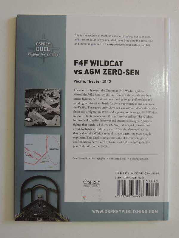 F4F Wildcat vs A6M Zero-Sen: Pacific Theatre 1942 - Osprey Duel 54   Edward M. Young