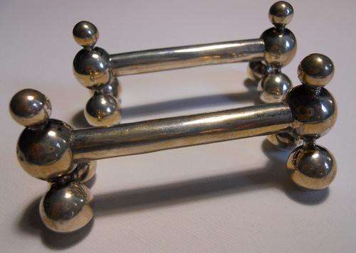 Hall Marked Silver Carving Rests