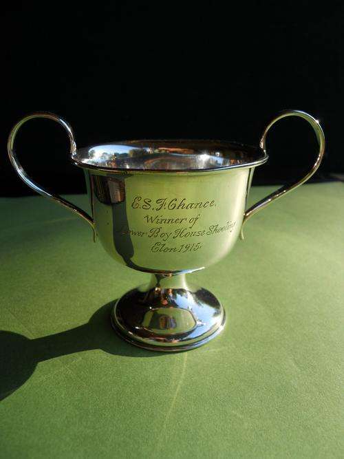 Silver Plated Shooting Trophy - Eton 1915