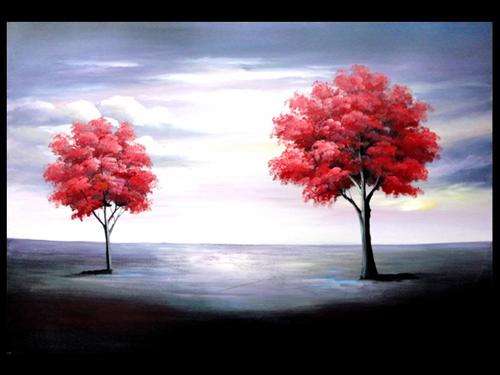 Signed Hand Painted Oil Painting by Wu Lei (67 x 49.5cm)