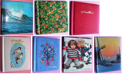 7 Photo Albums - self-adhesive transparent film pages