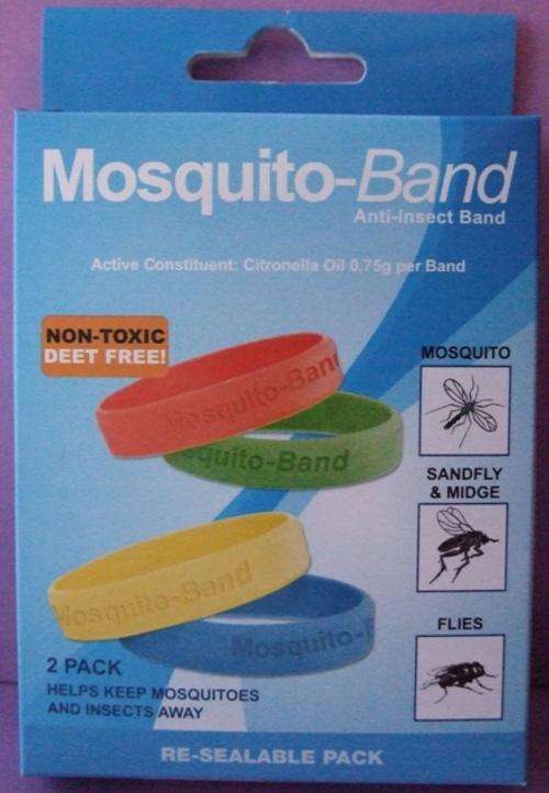 Mosquito Anti-Insect Band - Non Toxic : 2 Bands