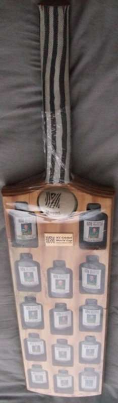 ICC Cricket World Cup 2003 Bat with filled shooter bottles + Ball
