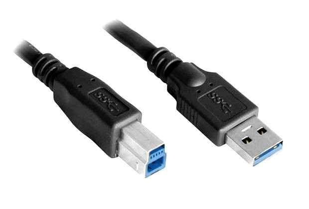 50cm USB 3.0 Printer / External HDD Cable (Type A - Type B)