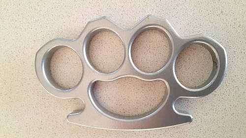 Solid Steel Knuckle Duster (Silver)