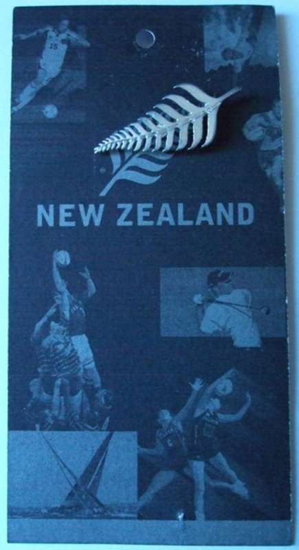 Silver New Zealand National Emblem Pin
