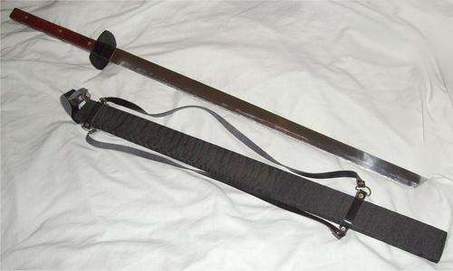 Hand Crafted Japanese Style Straight Edge Ninja Sword (95cm Long)   Information: Authentic Hand-Crafted Japanese Full Length Relic Blade of the Kuur-Ishiminari jugger jug juggernaut dota2 dota 2 defense of the ancient kuur kur ishi ishiminari item equipment real life steam valve blizzard left right handed ambidextrous ambi dextrous single