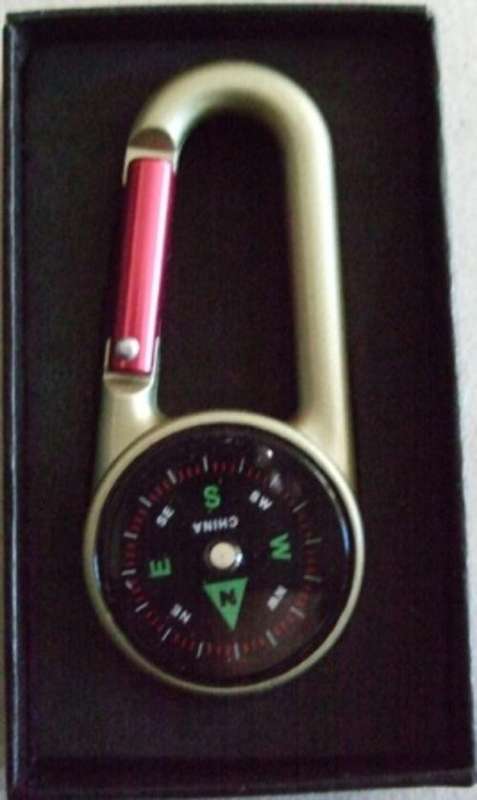 MineLab Aluminium Alloy Caribiner Floating Compass hiking backpacking camping outdoor navigate navigation gadget clip on clip-on original box accessories metal travel traveling small compact gift present business way direction south west east north black logo mine lab unusual bid buy now auction sale low price cheap bargain closing soon must have collect collection collector item crazy wacky snap special tuesday wednesday friday weekend deal compas comp cycling acurate moving 